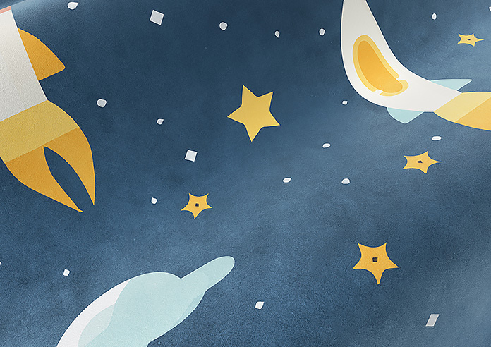 Blast Off, Spacebound - Roman Blind - Image 4